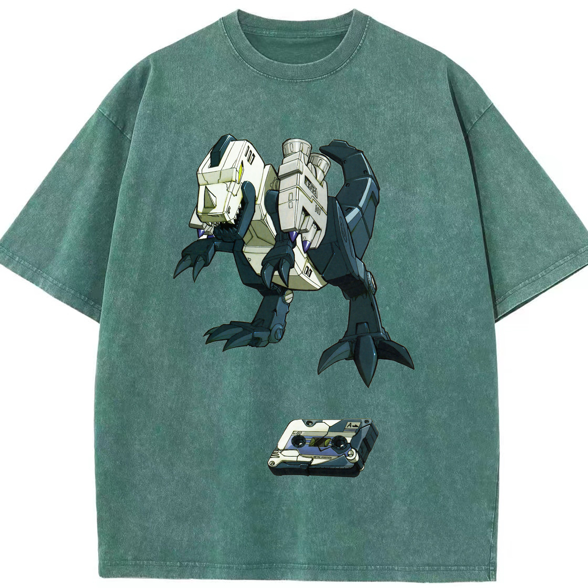 （画像用）  綿100% ヴィンテージ風 半袖Tシャツ（フロントプリント）